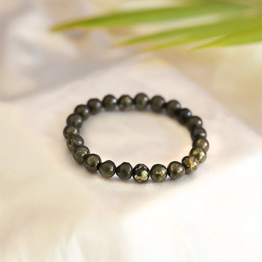 Raw Pyrite Bracelet | For Wealth, Confidence & Protection