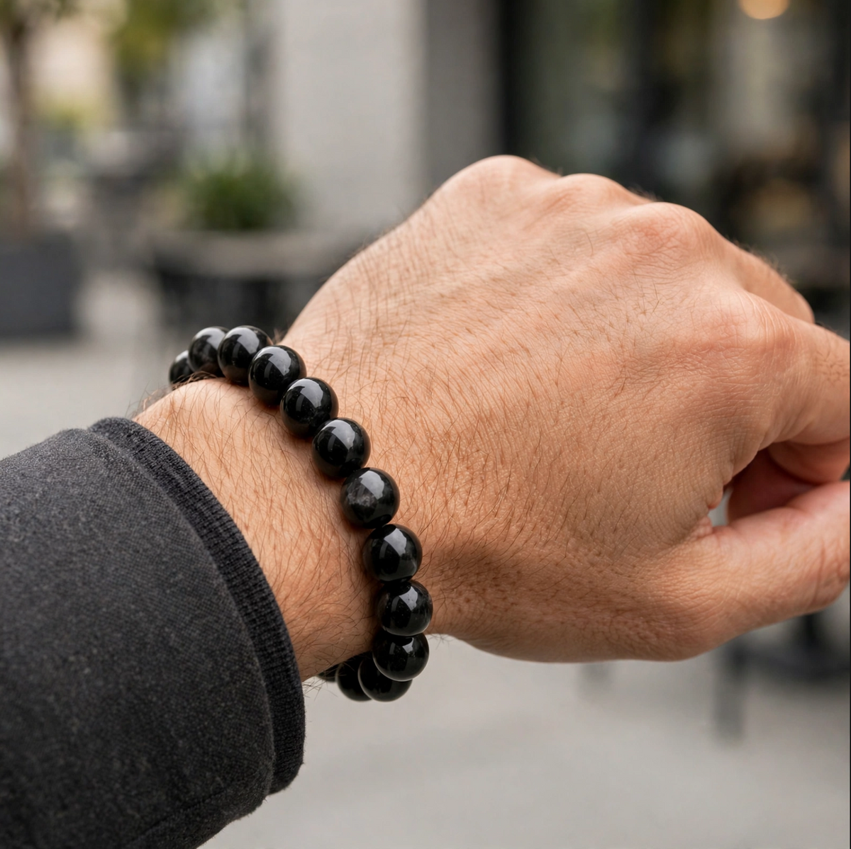 Black Tourmaline Export Bracelet