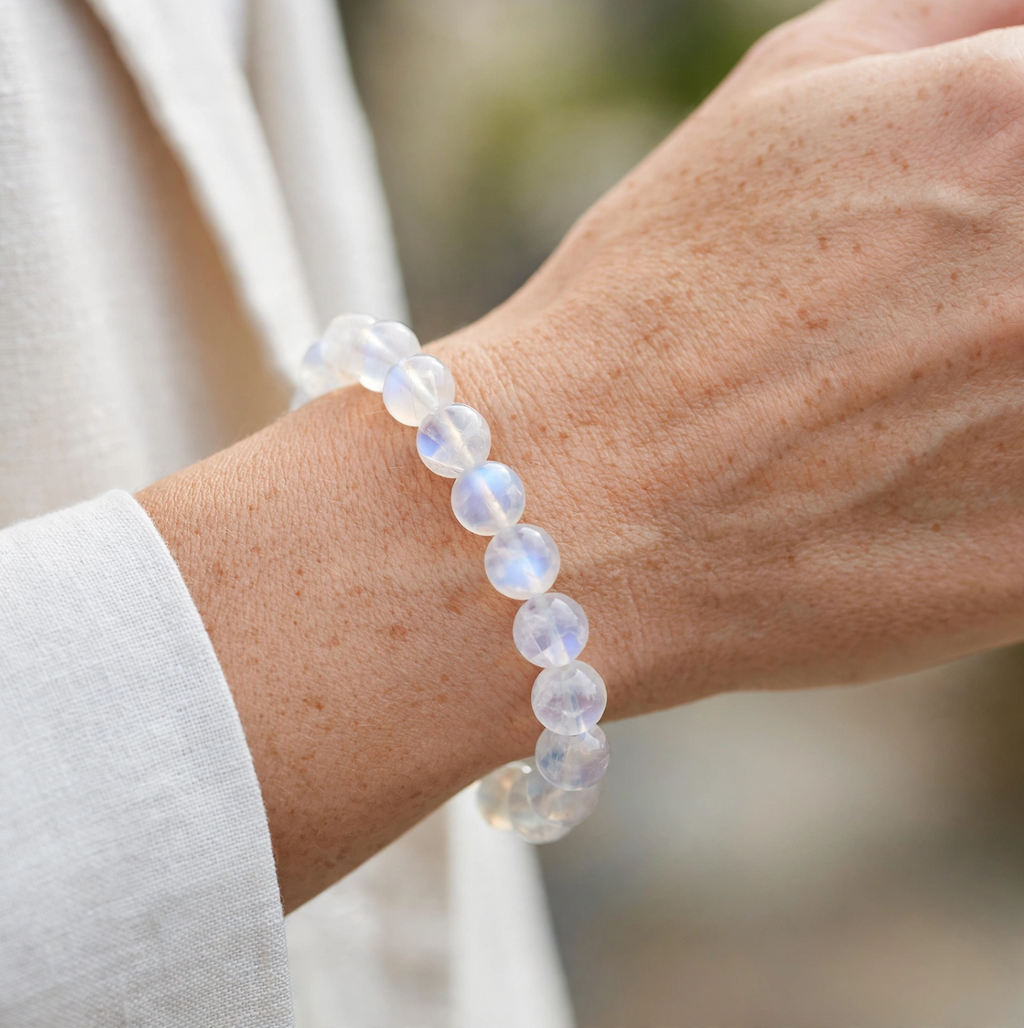 Rainbow Moonstone Export Bracelet