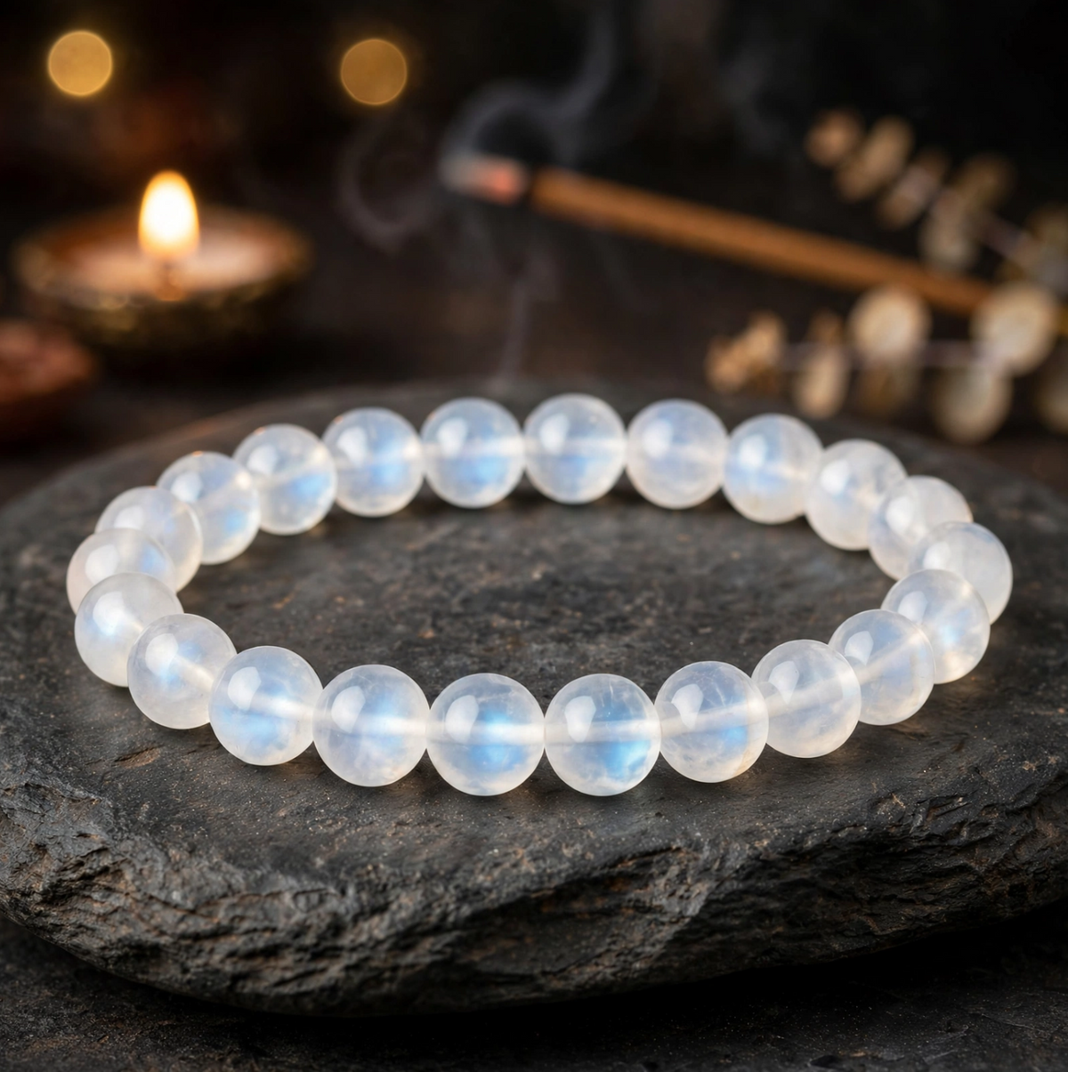 Rainbow Moonstone Export Bracelet