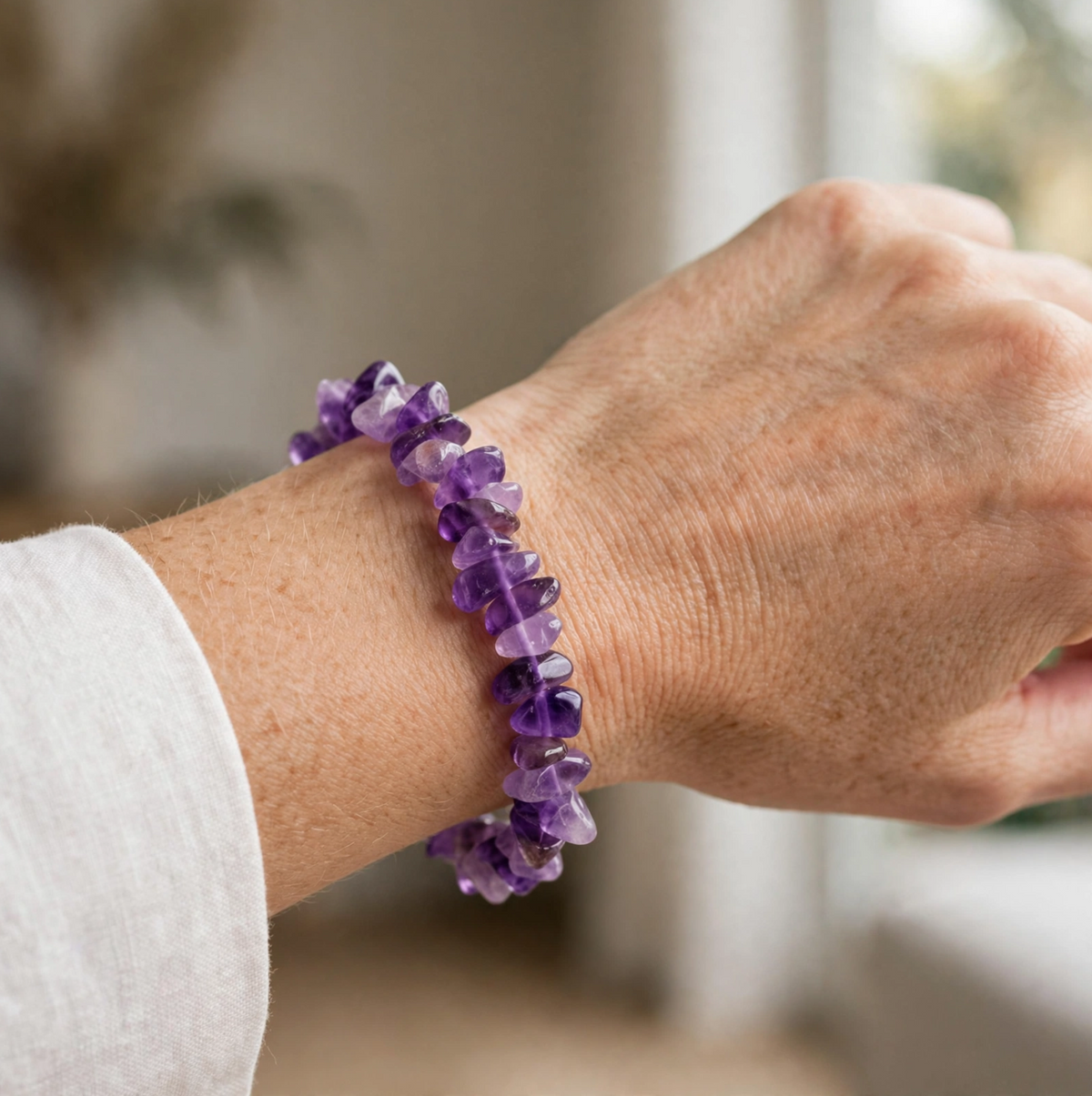 Amethyst Chips Bracelet