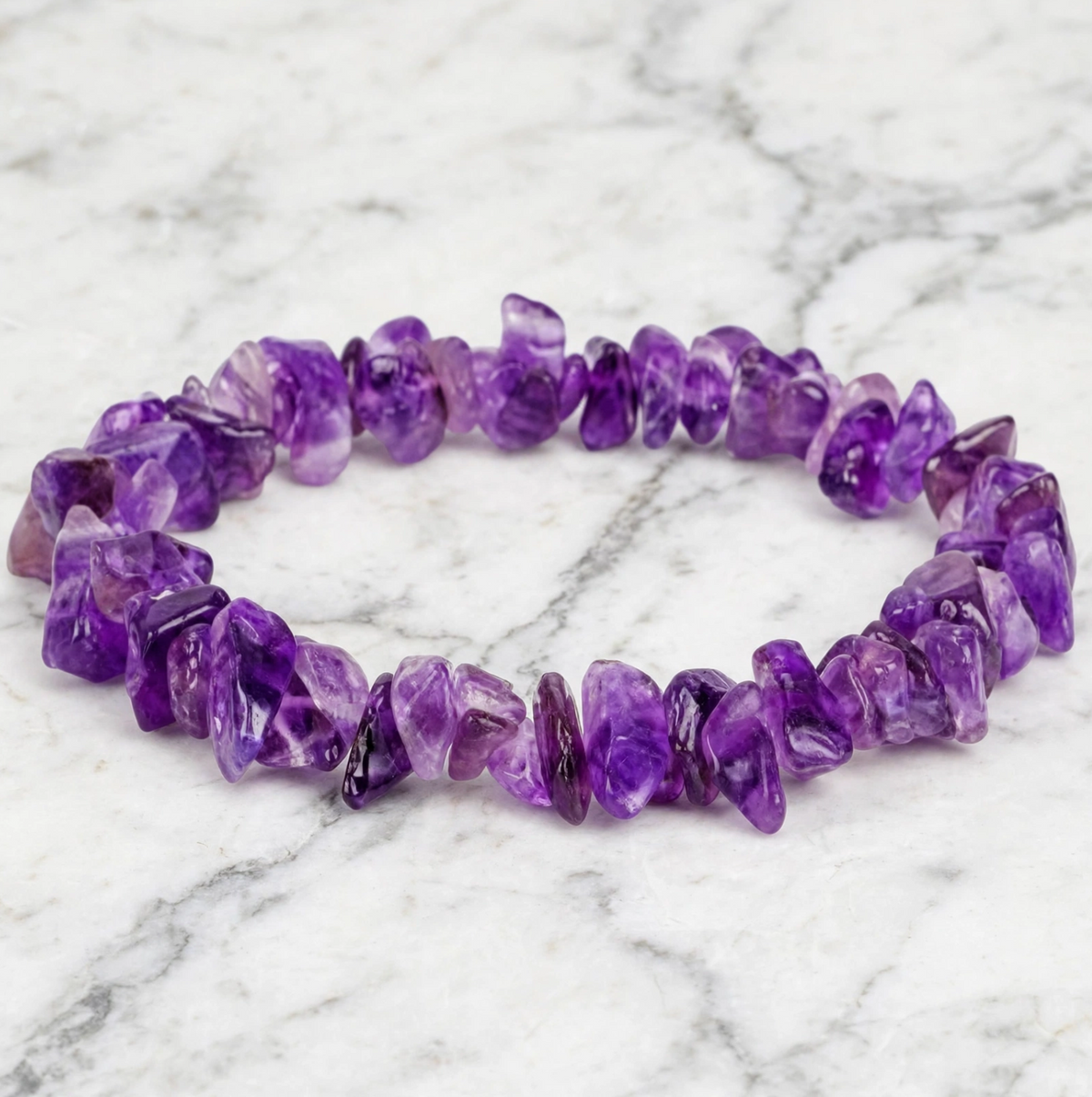 Amethyst Chips Bracelet