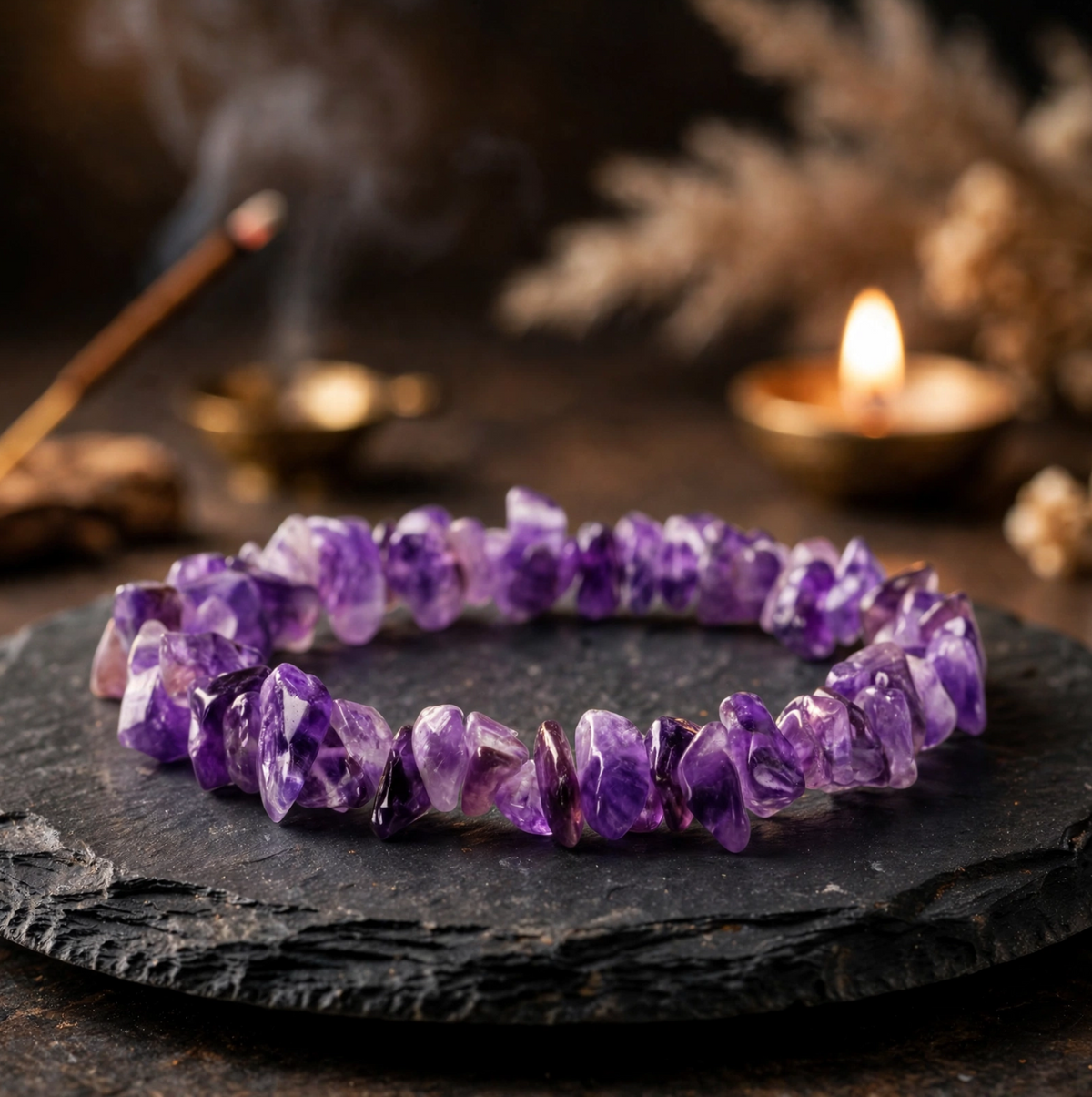 Amethyst Chips Bracelet