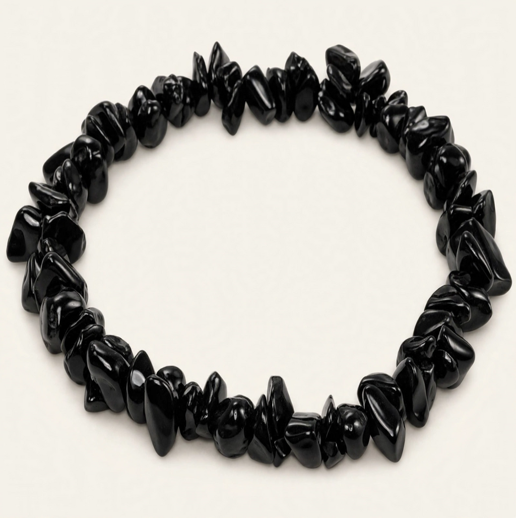 Black Tourmaline Chips Bracelet
