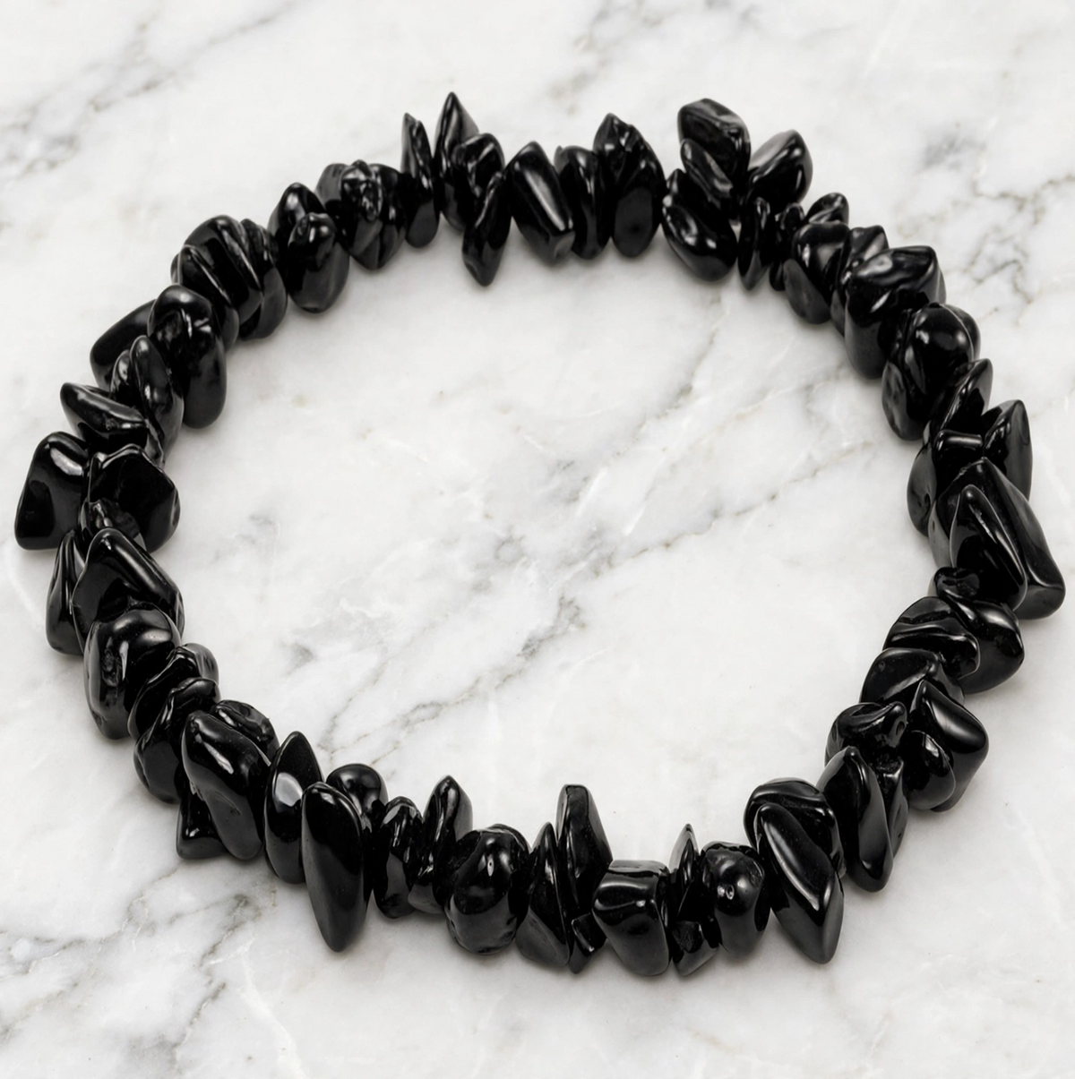 Black Tourmaline Chips Bracelet