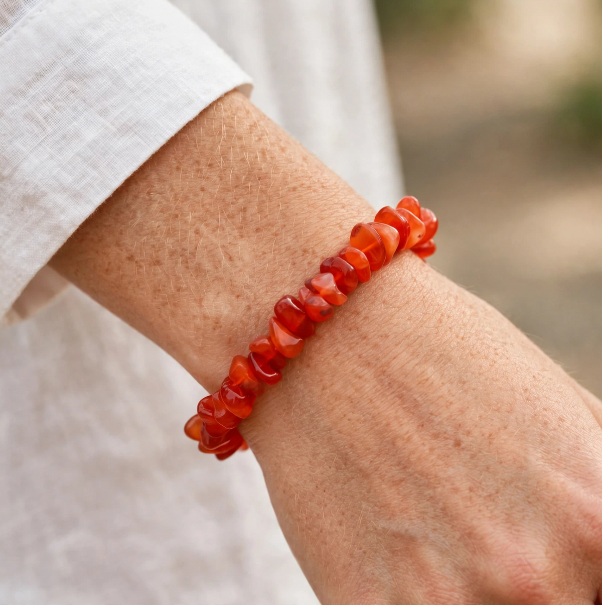 Carnelian Chips Bracelet