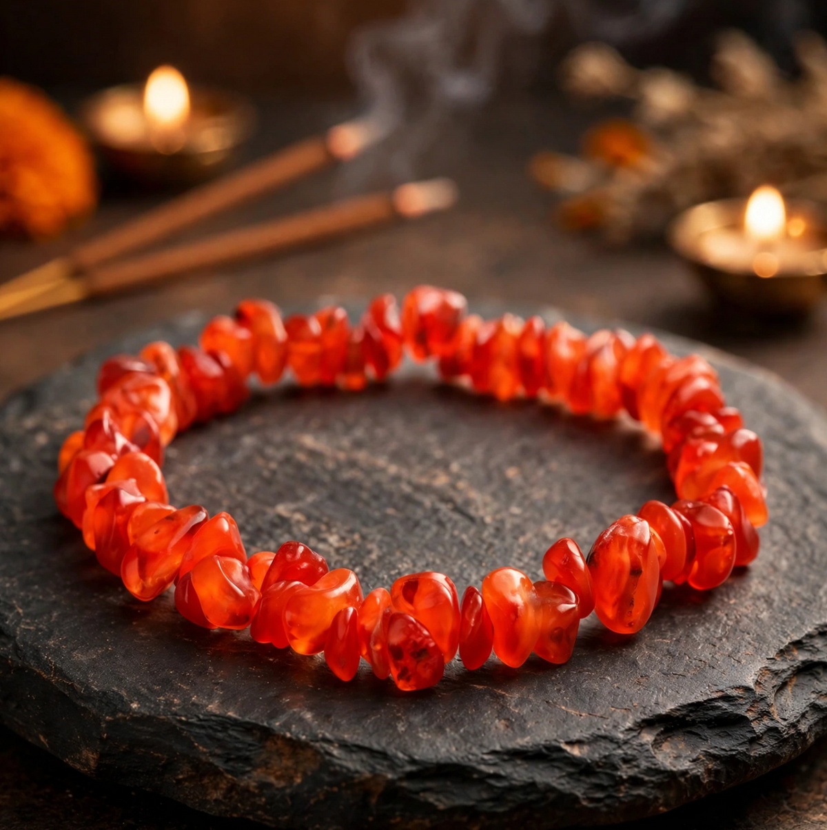 Carnelian Chips Bracelet