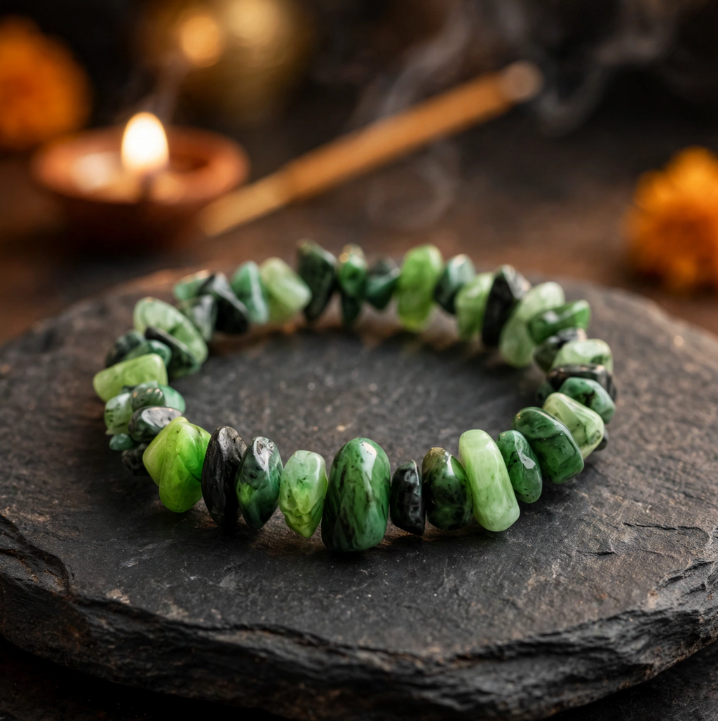 Emerald Chips Bracelet