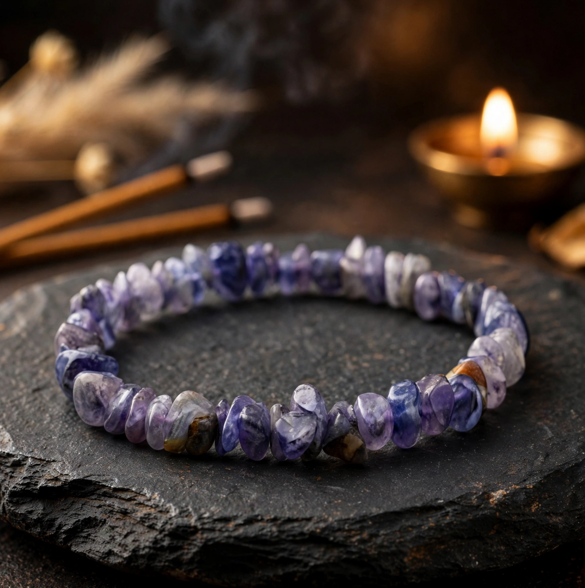 Iolite Chips Bracelet