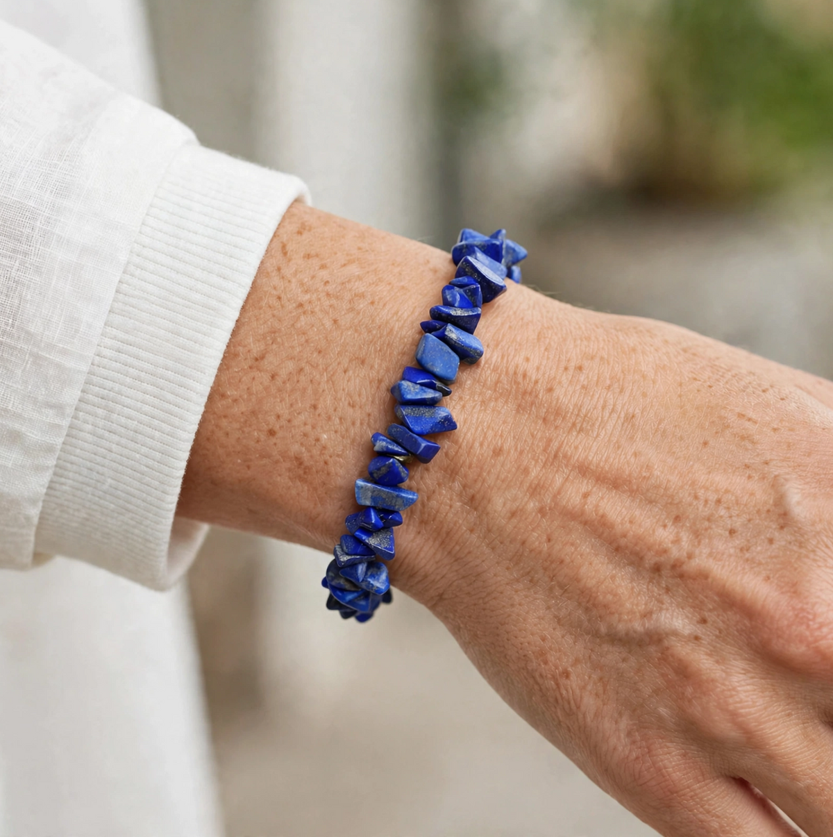 Lapis Chips Bracelet