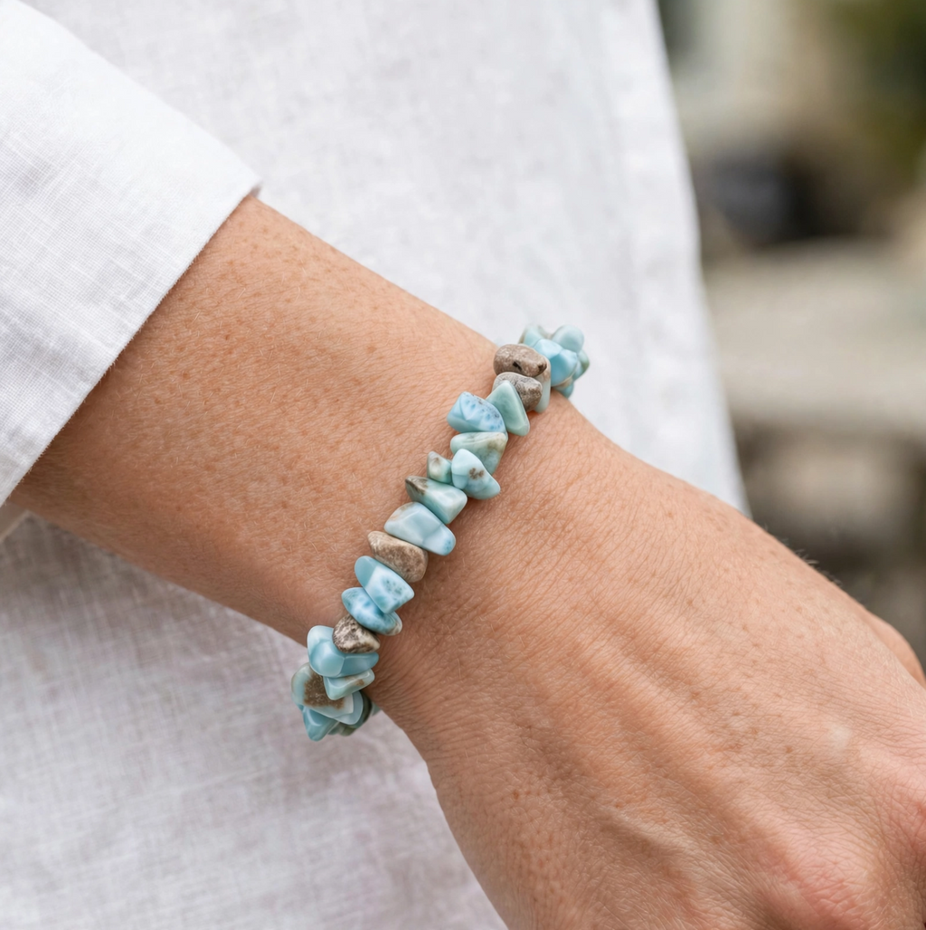 Larimar Chips Bracelet