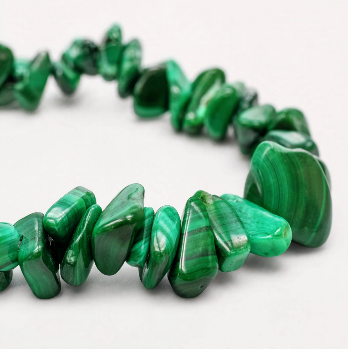 Malachite Chips Bracelet