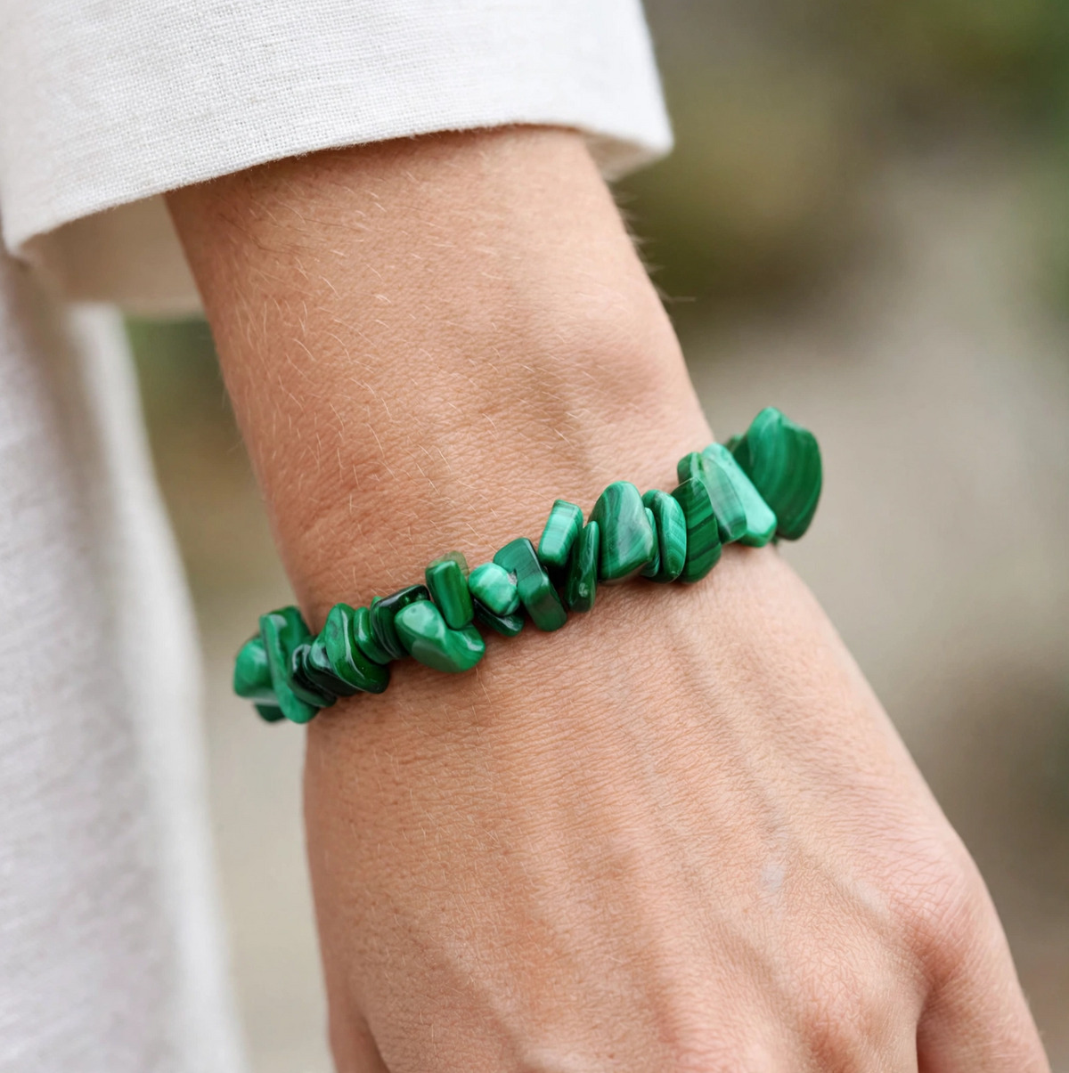 Malachite Chips Bracelet