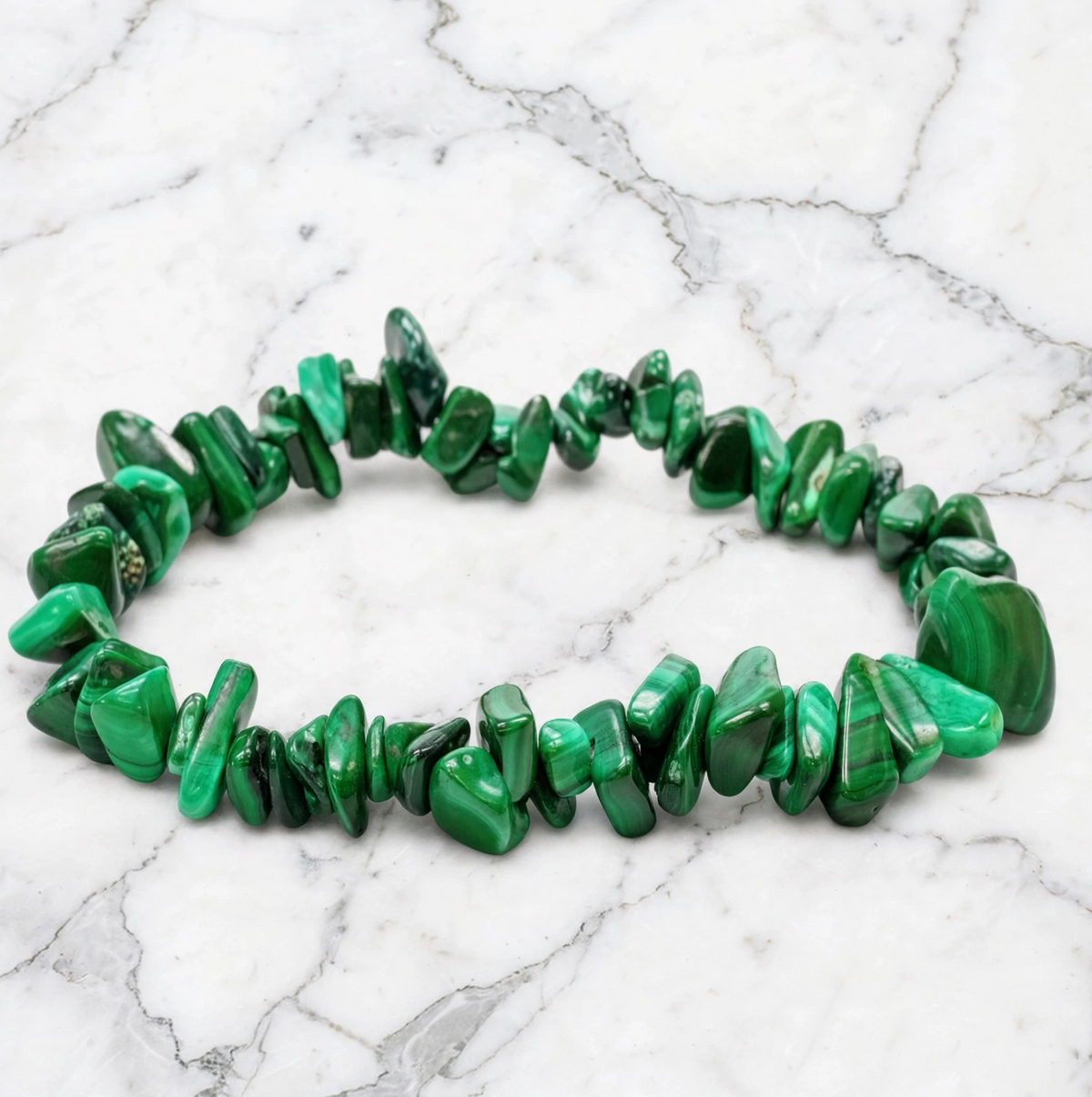 Malachite Chips Bracelet