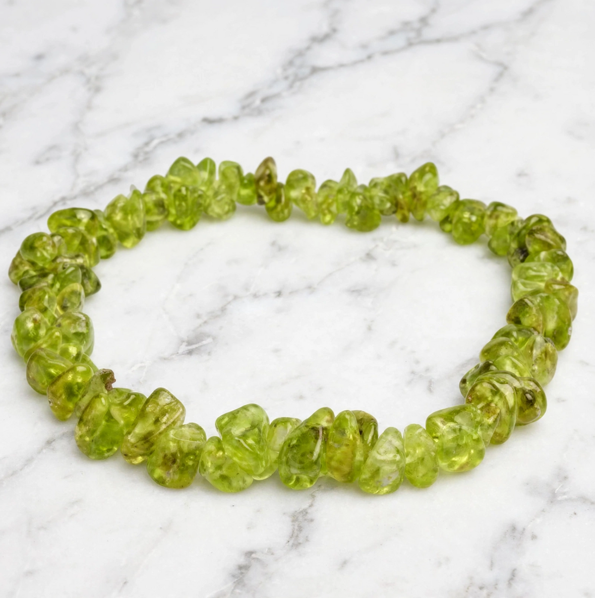 Peridot Chips Bracelet