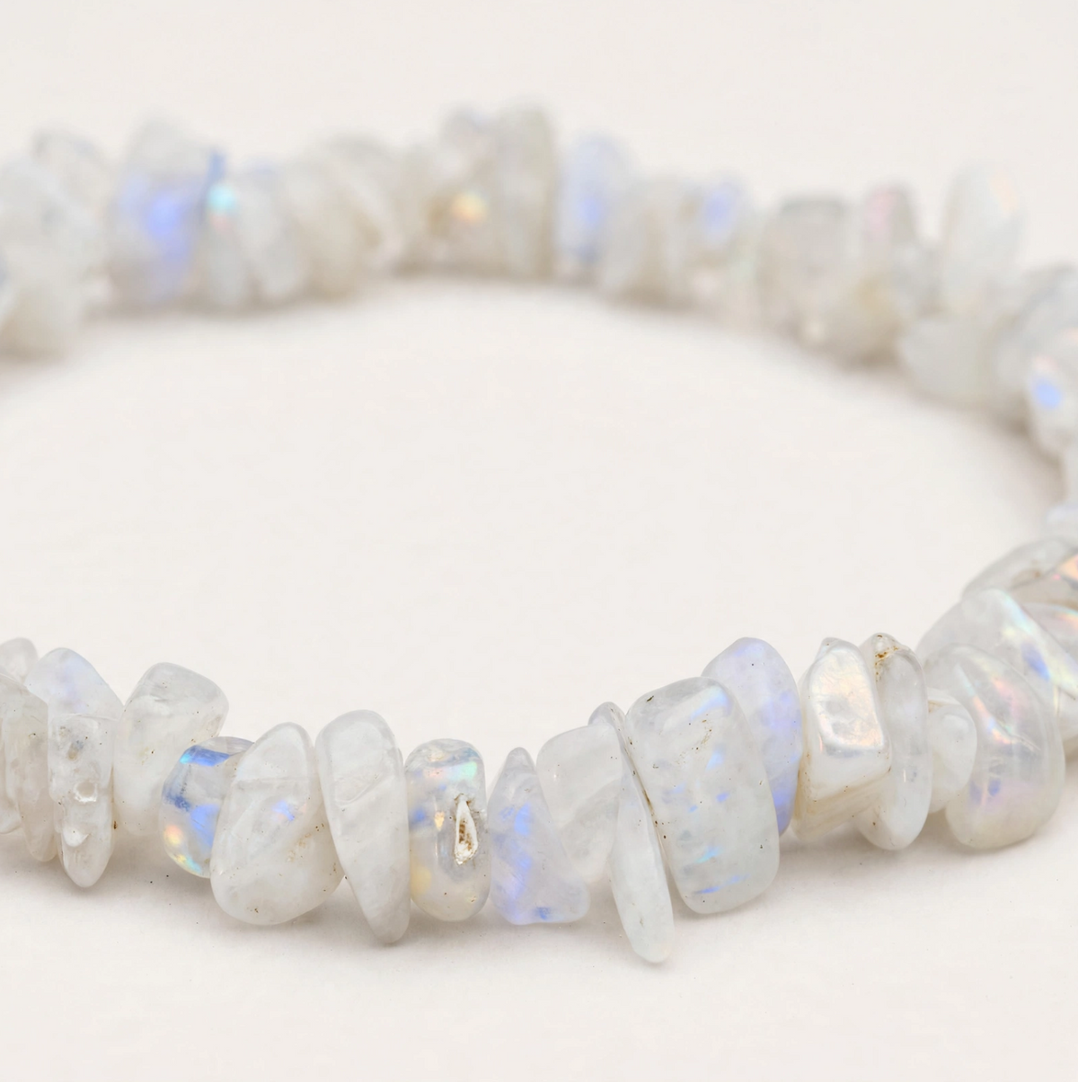 Rainbow Moonstone Chips Bracelet
