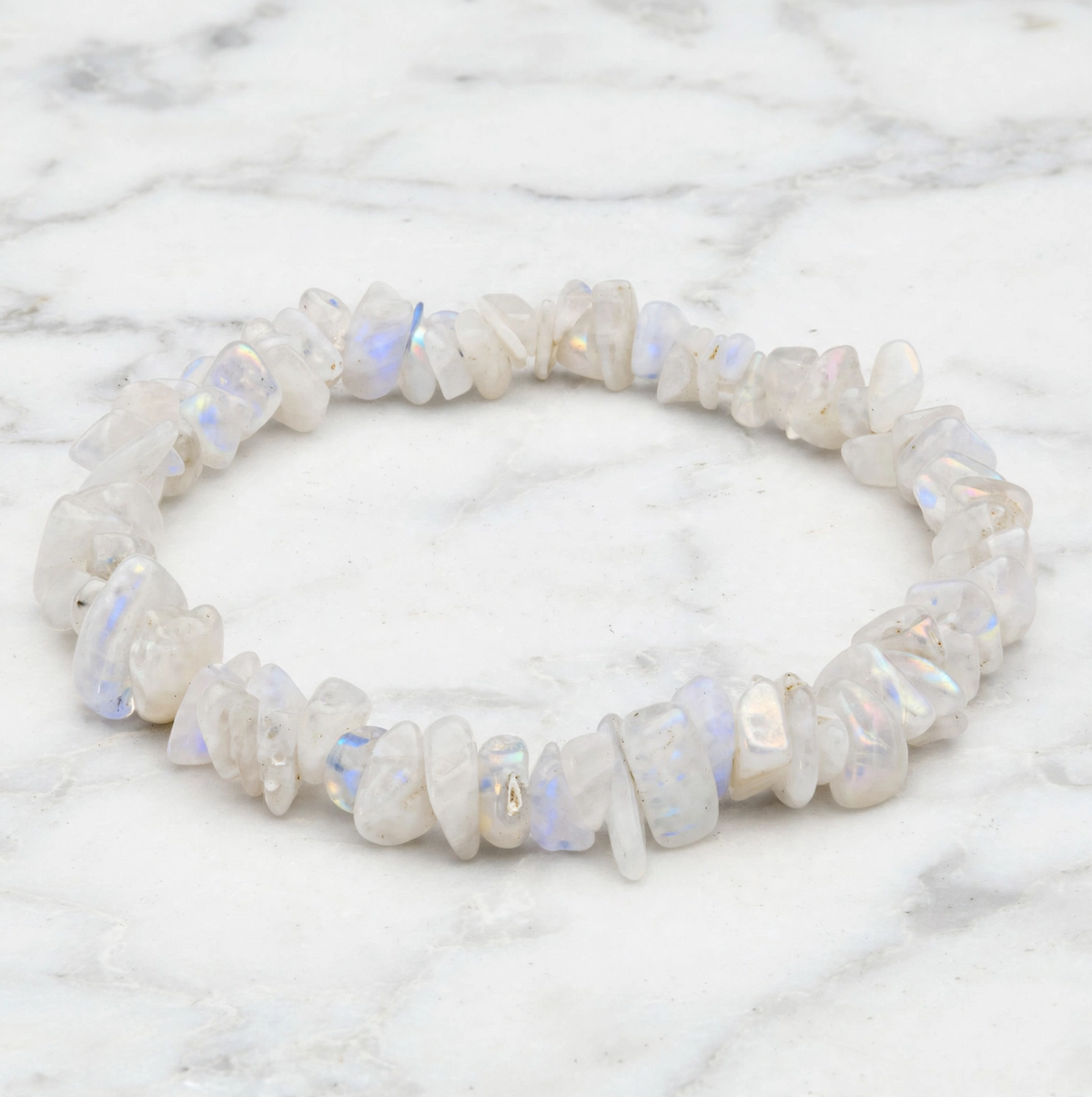 Rainbow Moonstone Chips Bracelet