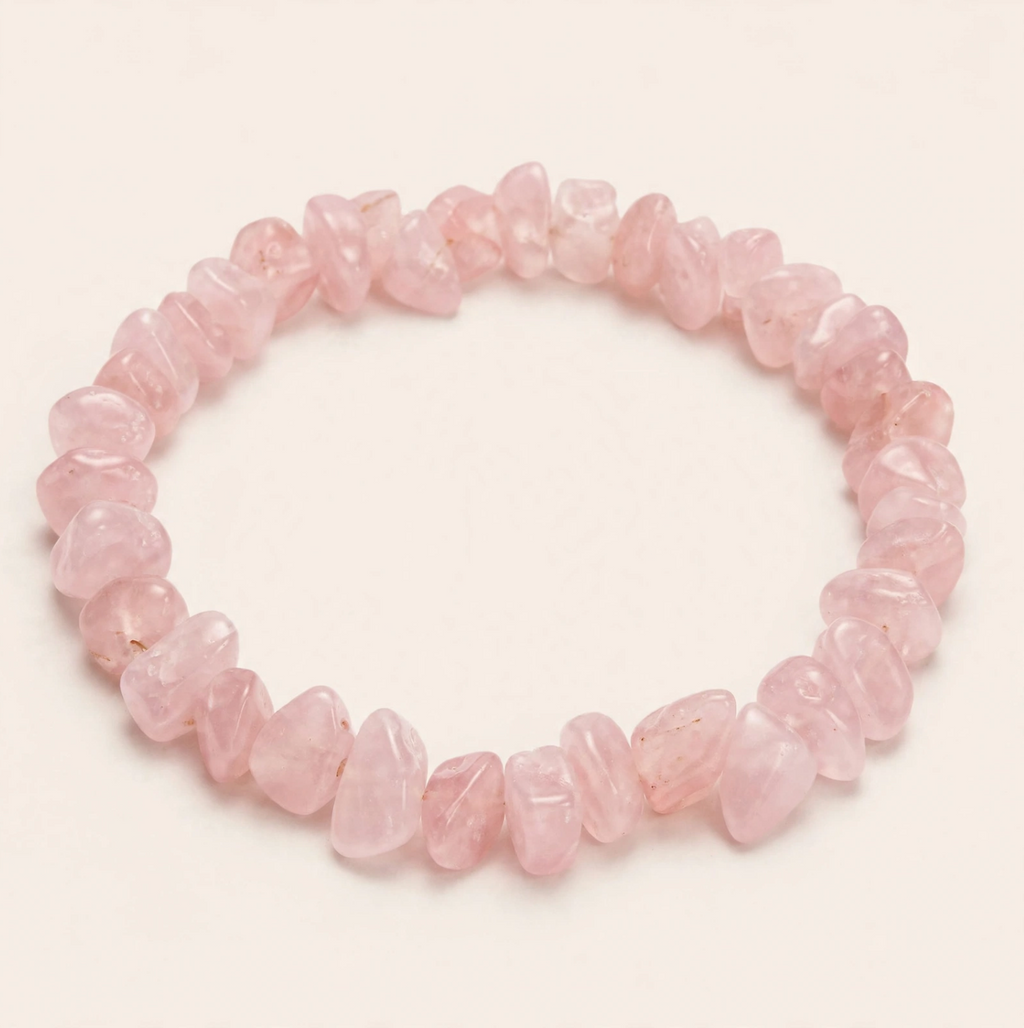 Rose Quartz Chips Bracelet