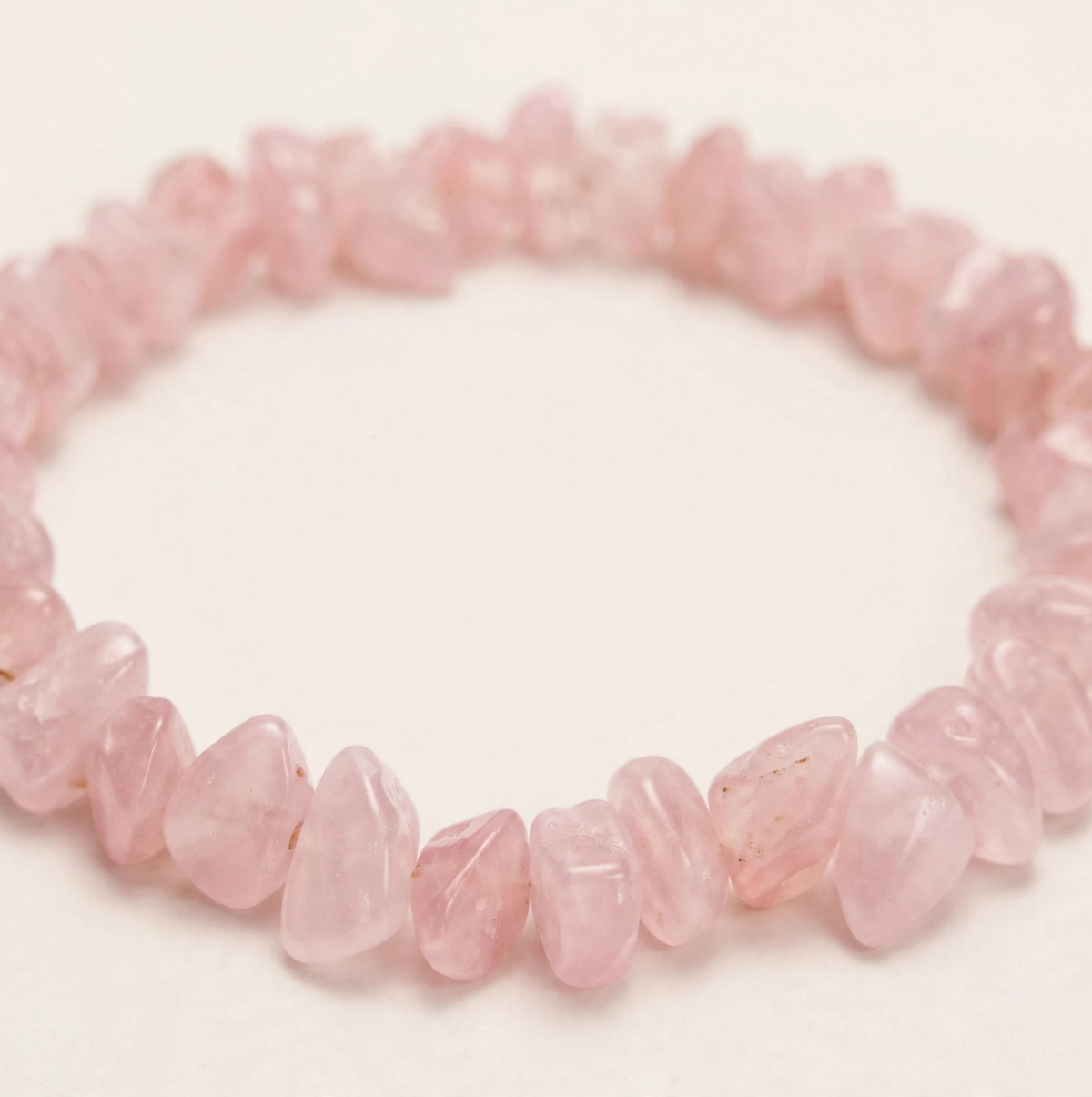 Rose Quartz Chips Bracelet