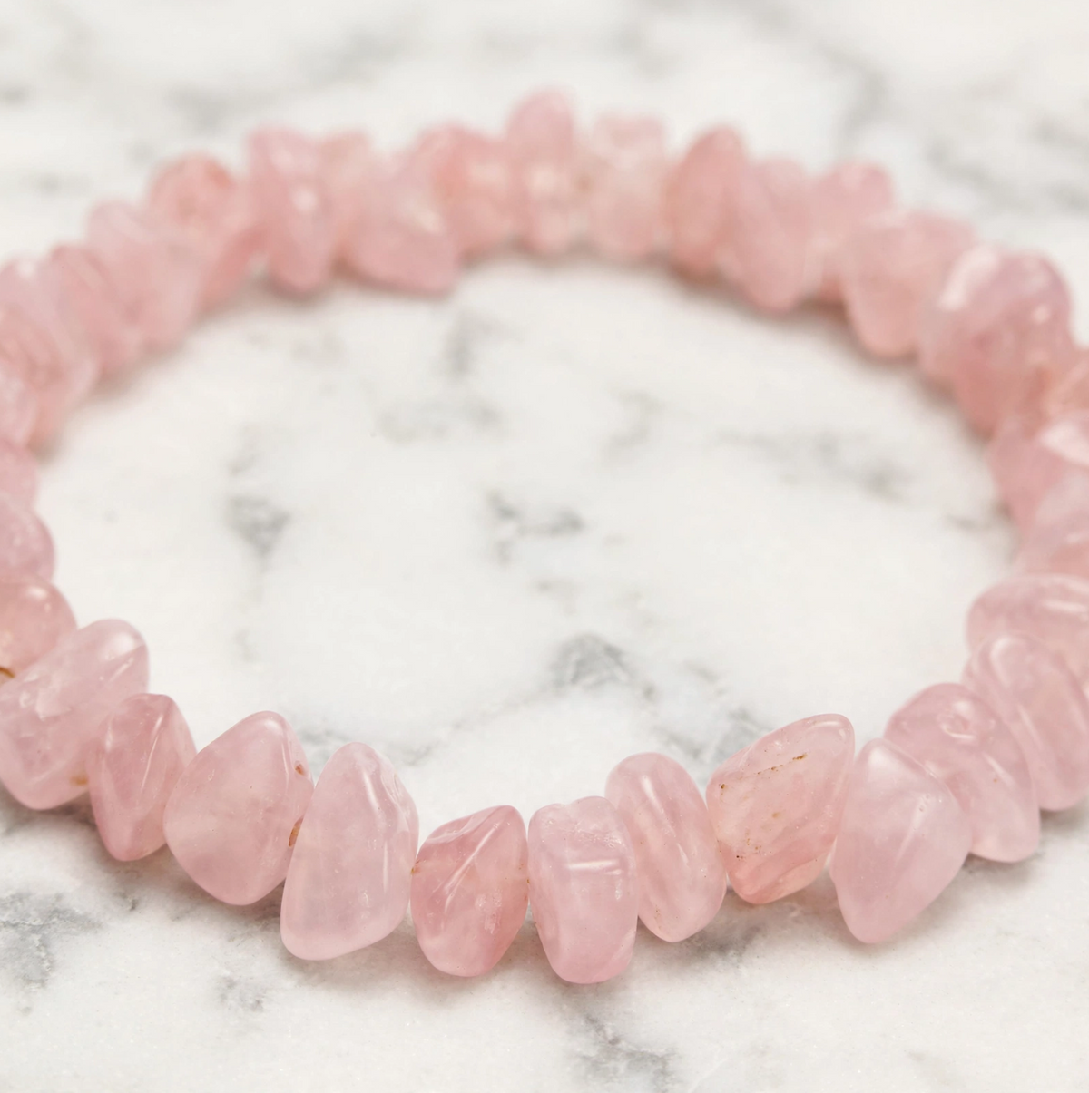 Rose Quartz Chips Bracelet