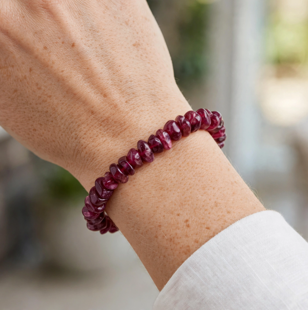 Ruby Chips Bracelet