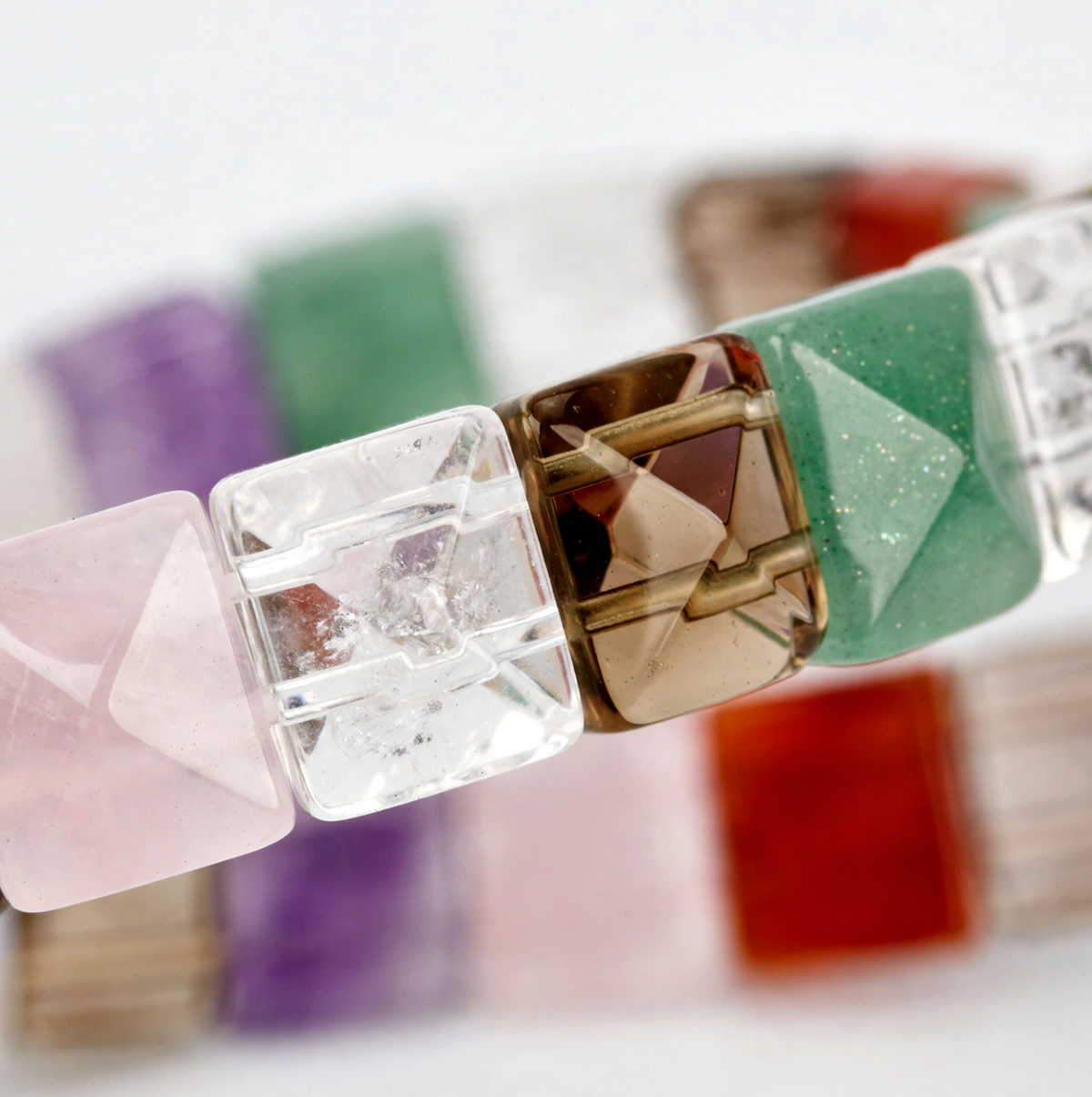 Multi Stone Kada Bracelet