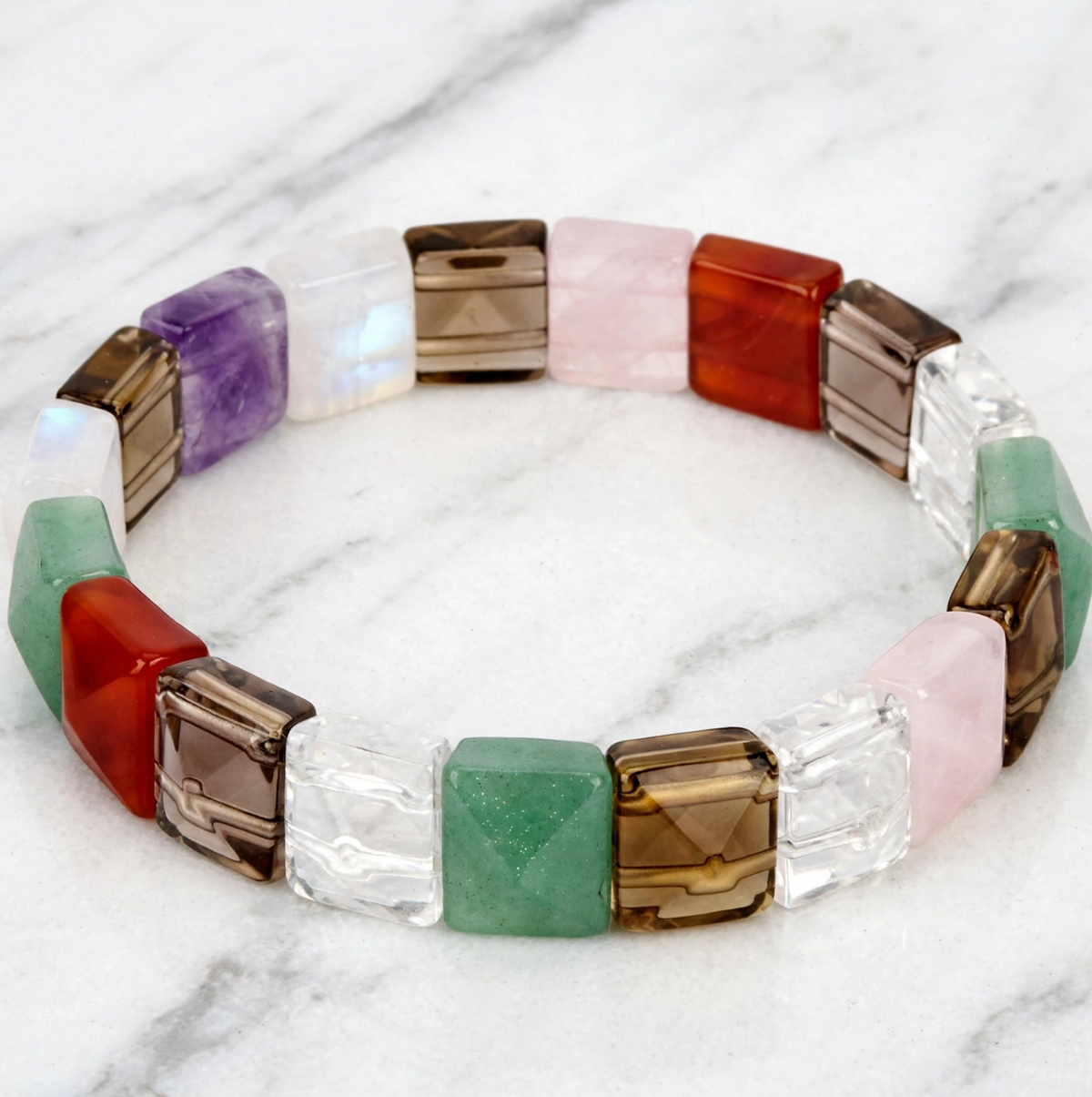 Multi Stone Kada Bracelet