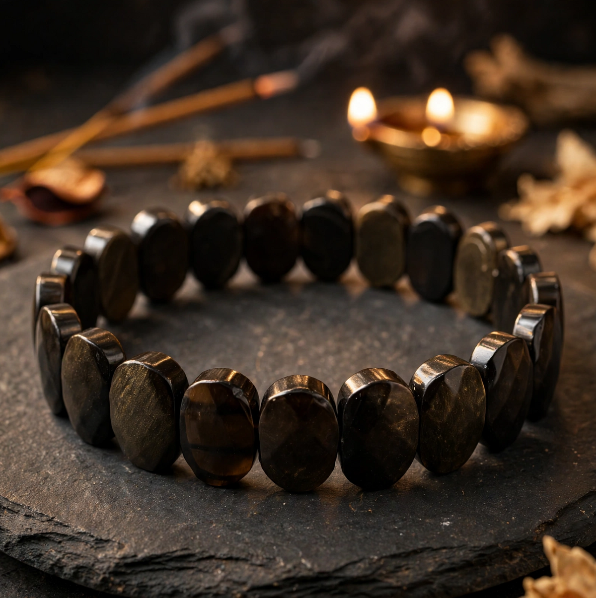 Golden Obsidian Kada Bracelet