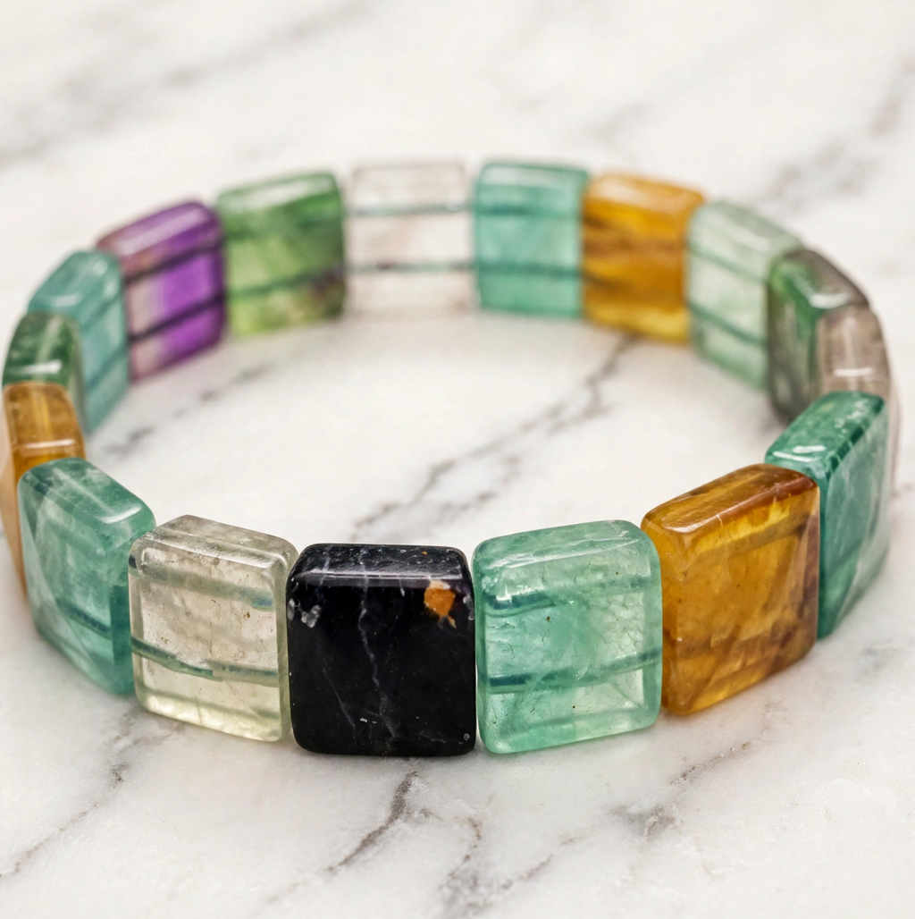 Fluorite Kada Bracelet