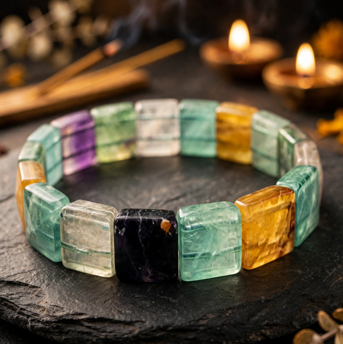 Fluorite Kada Bracelet