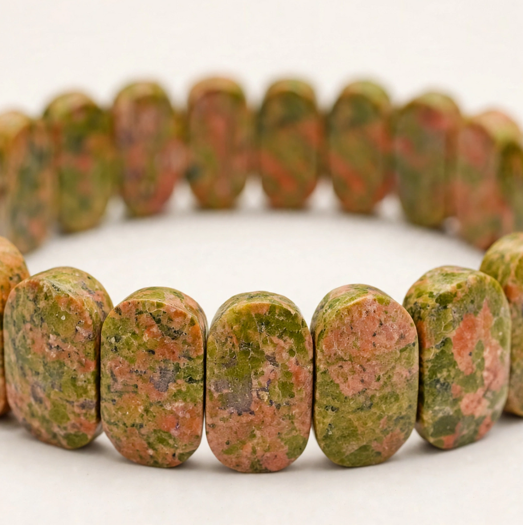 Unakite Kada Bracelet