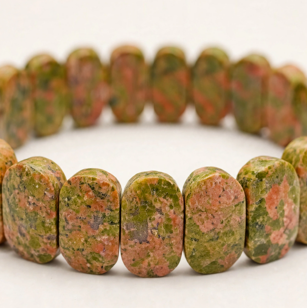 Unakite Kada Bracelet