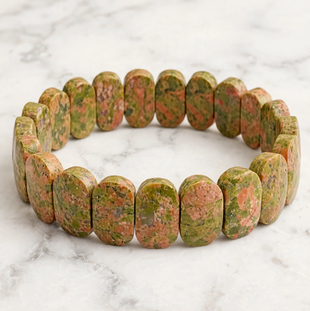 Unakite Kada Bracelet
