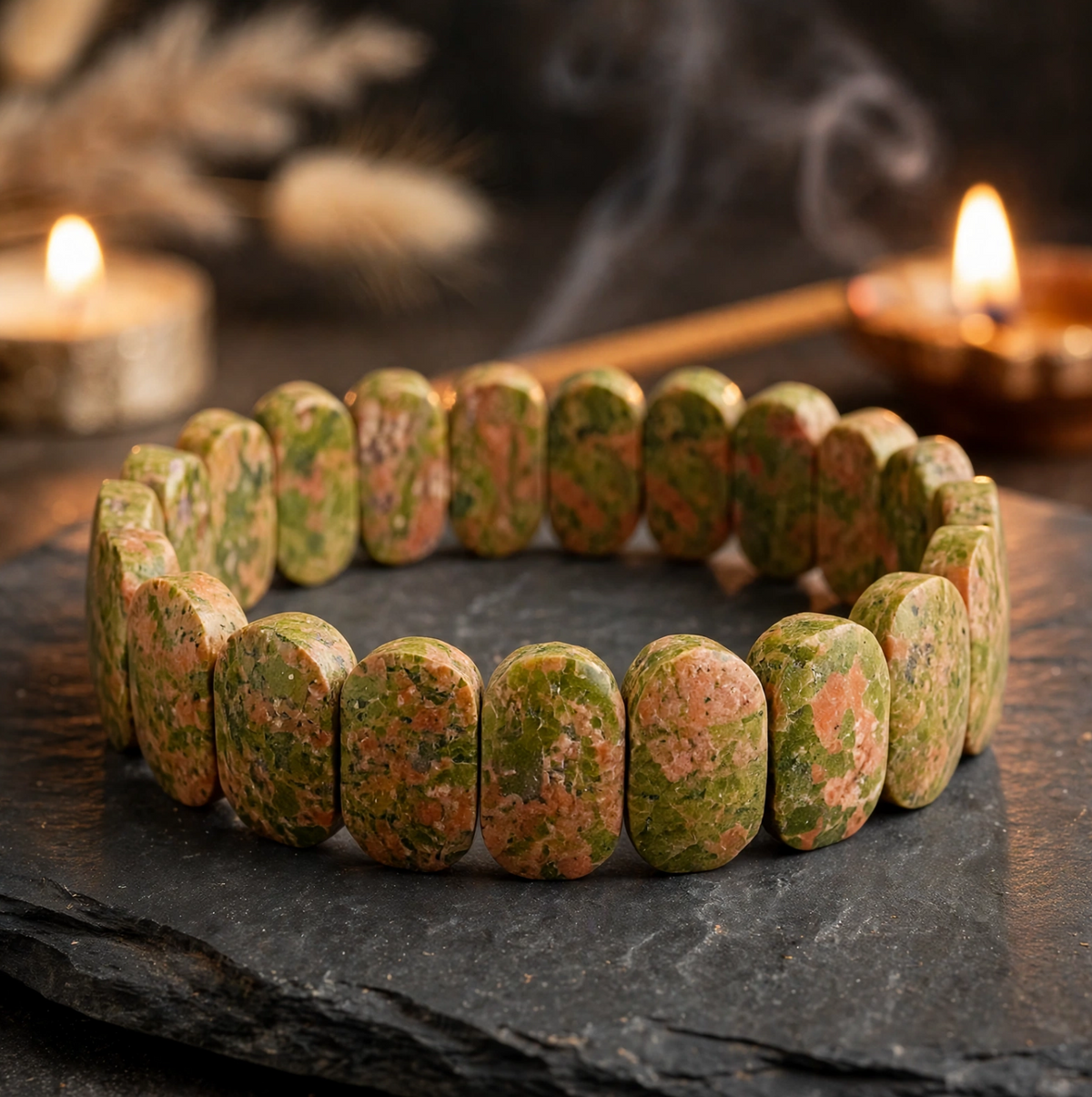 Unakite Kada Bracelet