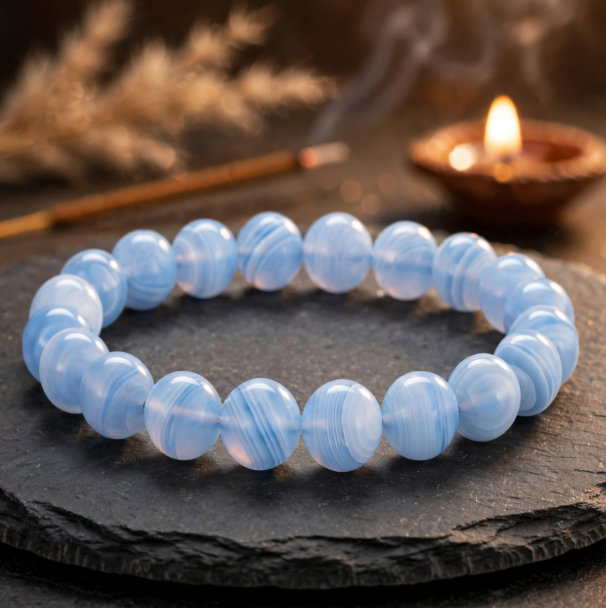Blue Lace Agate Bracelet