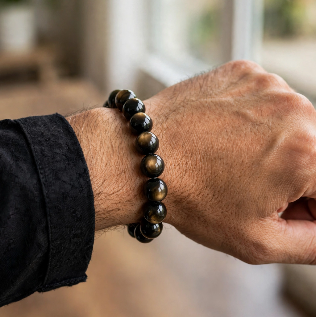 Golden Obsidian Bracelet