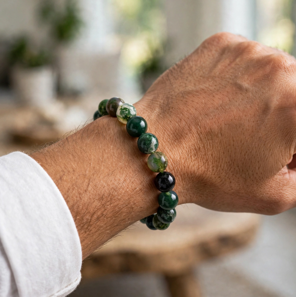 Moss Agate Bracelet