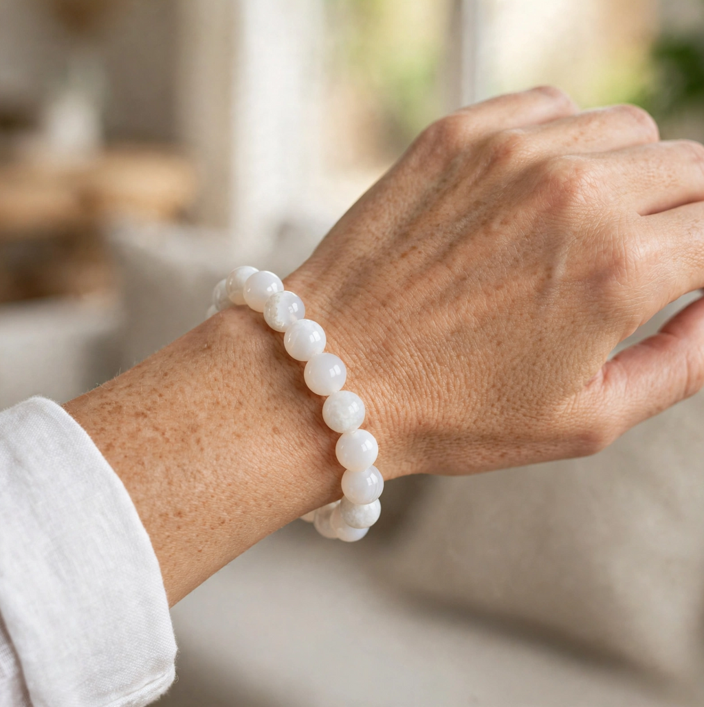 White Agate Bracelet