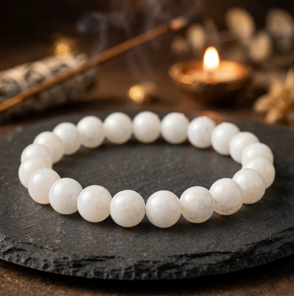 White Agate Bracelet