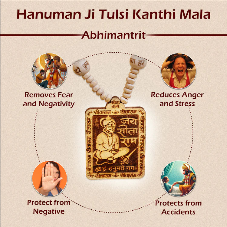 Bageshwar Dham Hanuman Tulsi Mala (Buy 1 Get 1 Free)